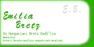 emilia bretz business card